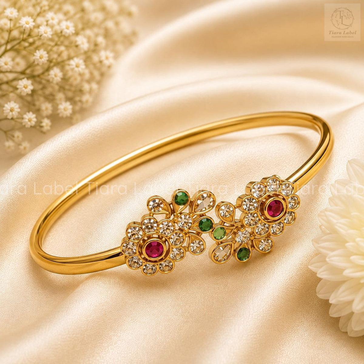 Traditional Adjustable Open Cuff Bracelet