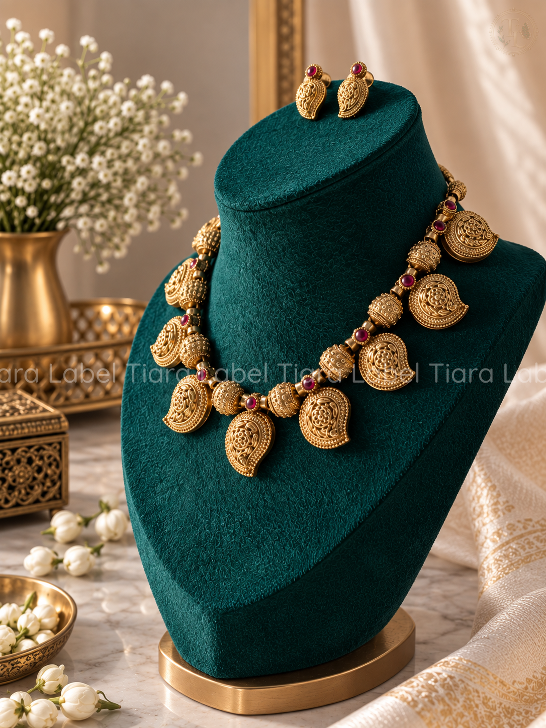 Antique Maanga Motif Necklace Set