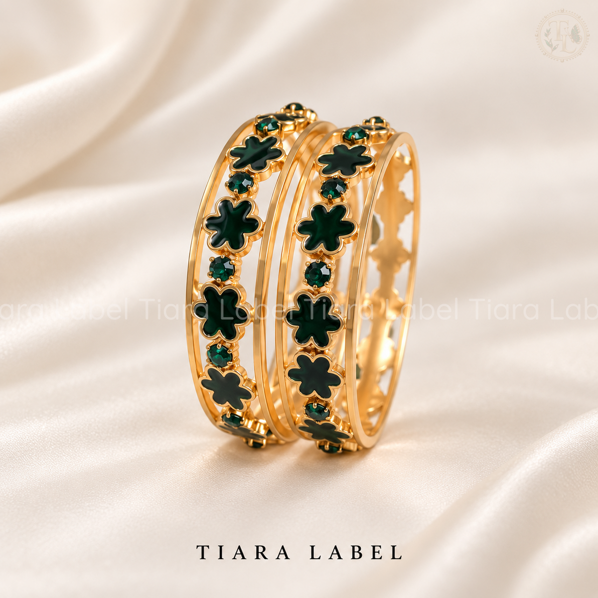 Royal Meenakari & Stone Gold-Plated Bangle Set
