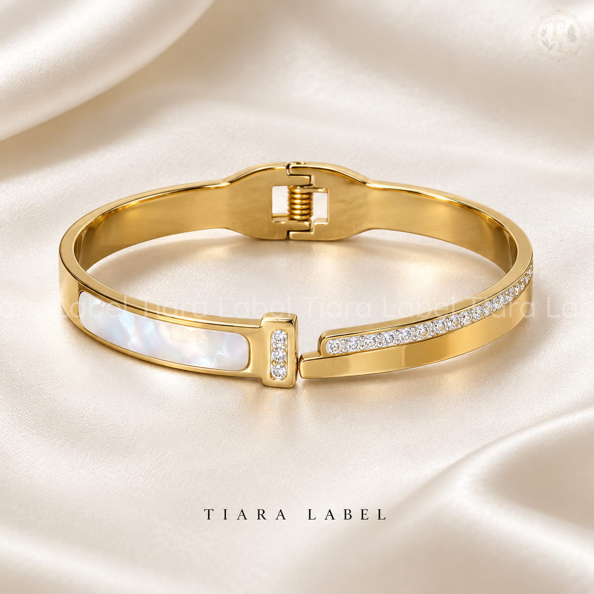Pearlescent Crystal Anti-Tarnish Bracelet for Teens