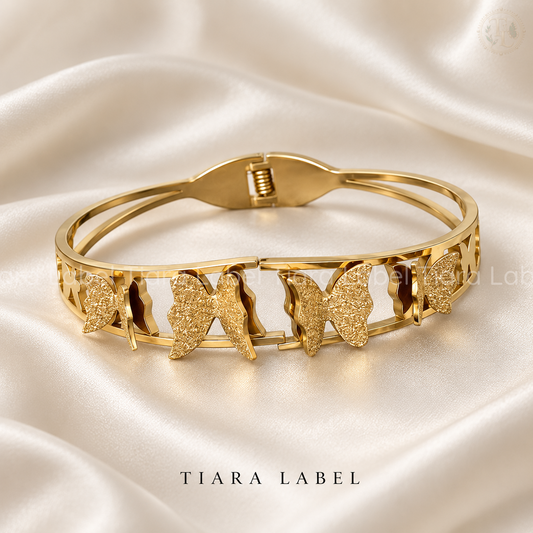 Golden Flutter Butterfly Bracelet
