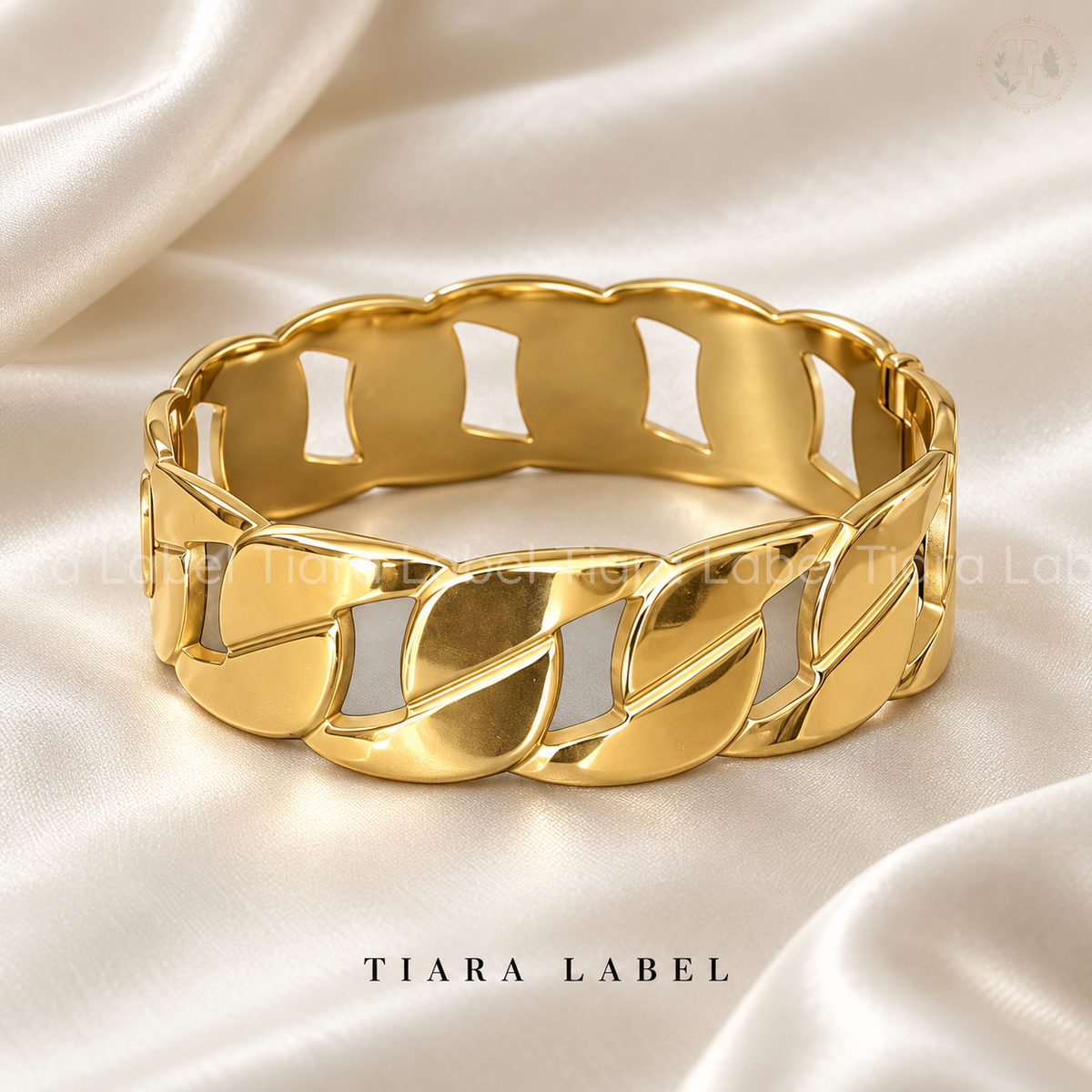 Sculpted Chain-Link Statement Bracelet