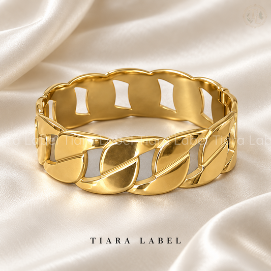 Sculpted Chain-Link Statement Bracelet