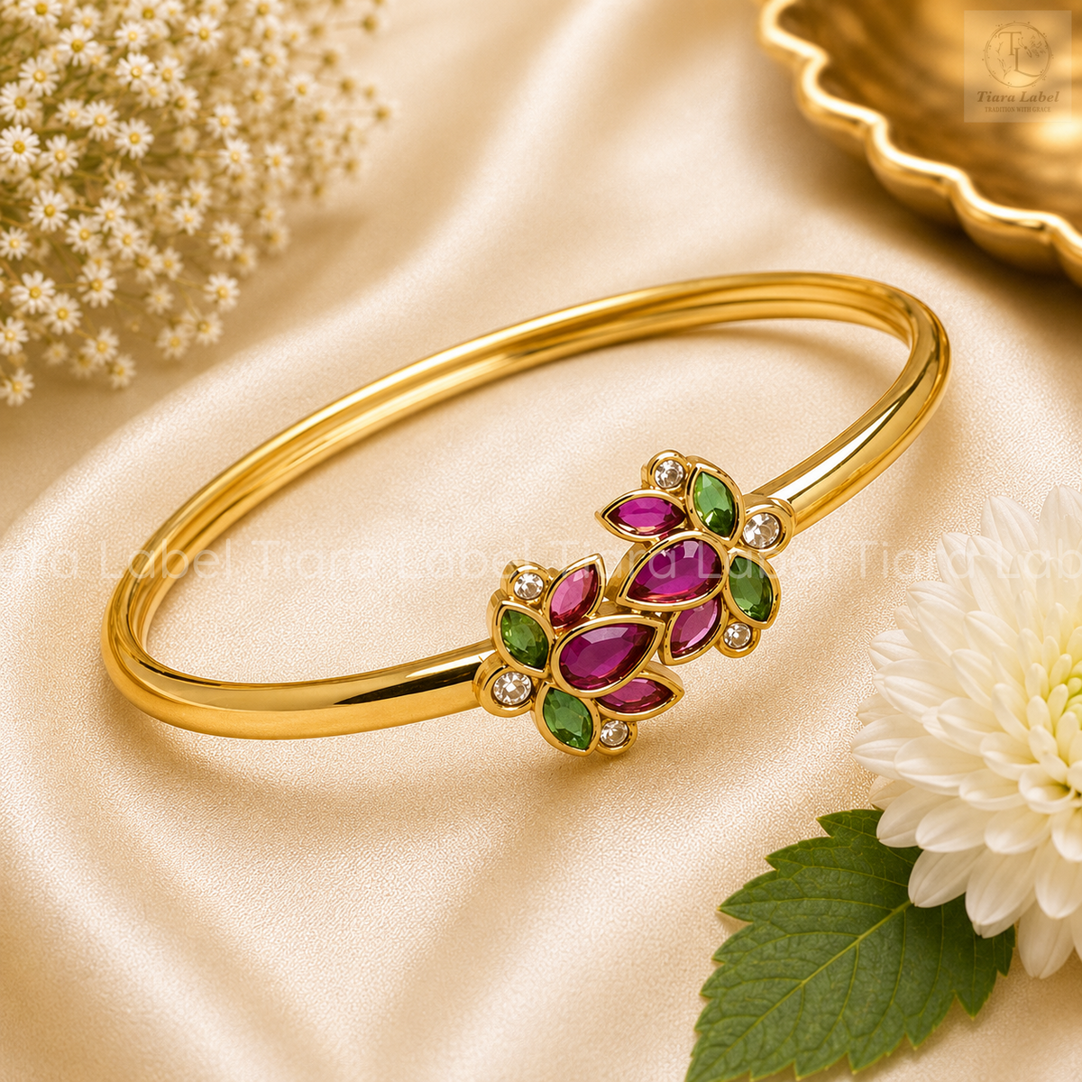 Traditional Adjustable Open Cuff Bracelet