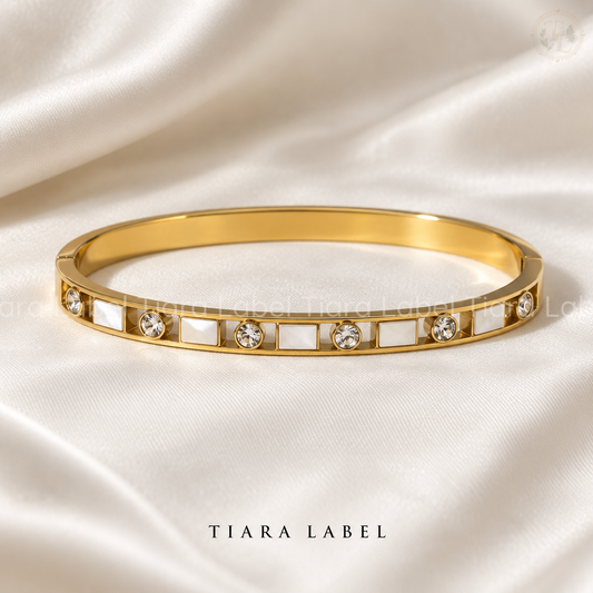 White & Crystal Anti-Tarnish Bracelet for Teens