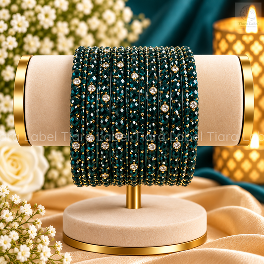 Twinkle Crystal Glass Bangles