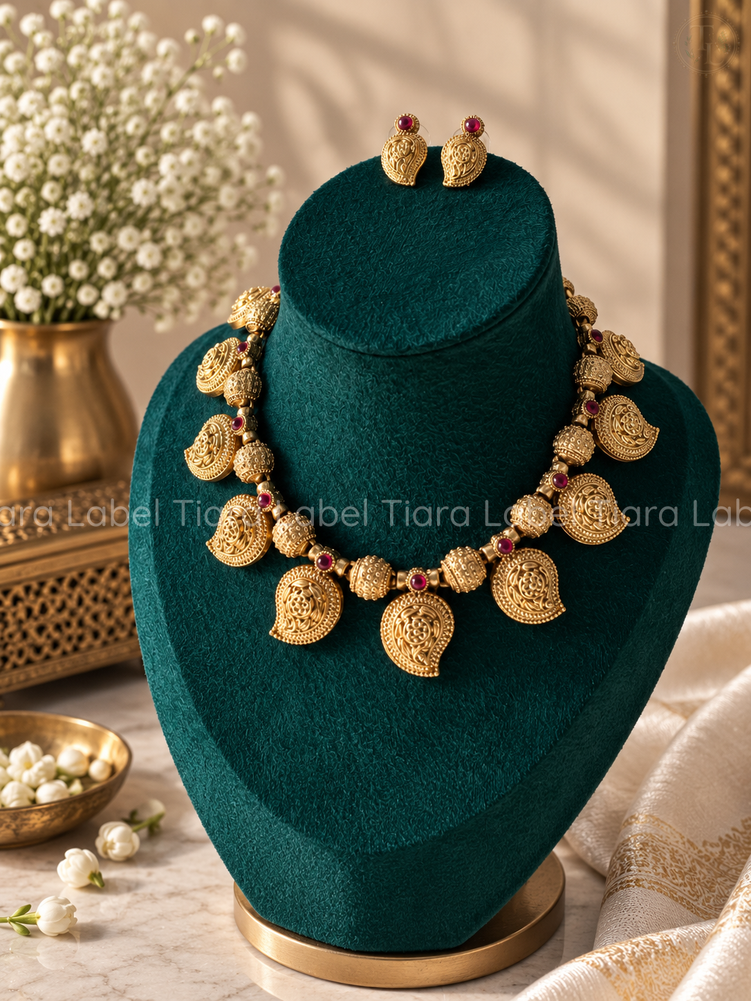 Antique Maanga Motif Necklace Set