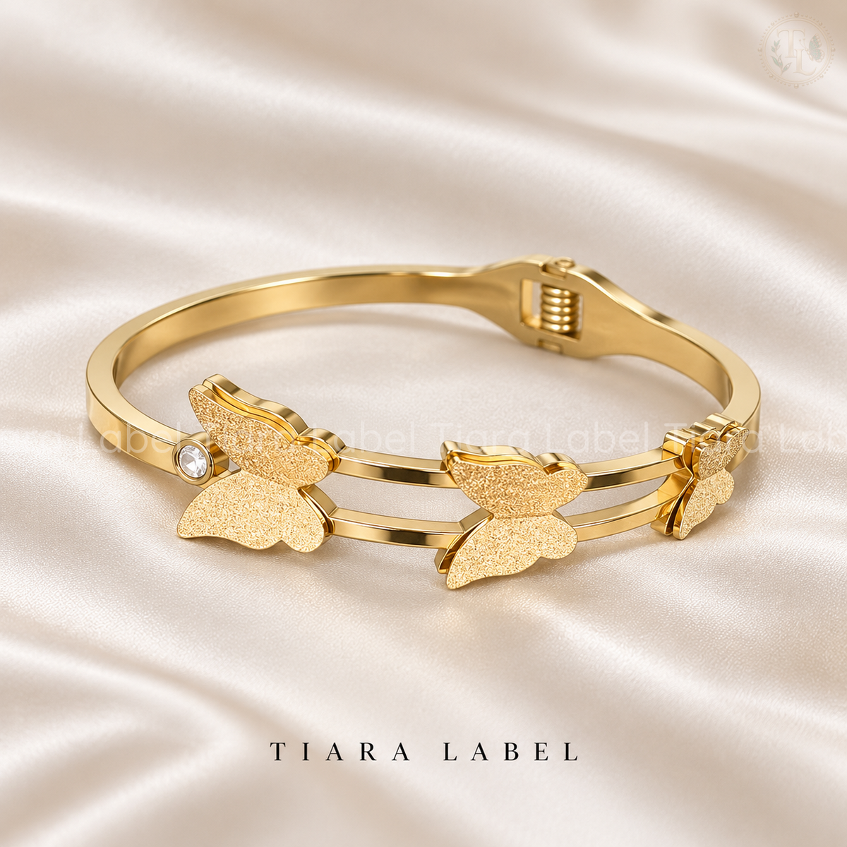 Golden Butterfly Anti-Tarnish Bracelet for Teens