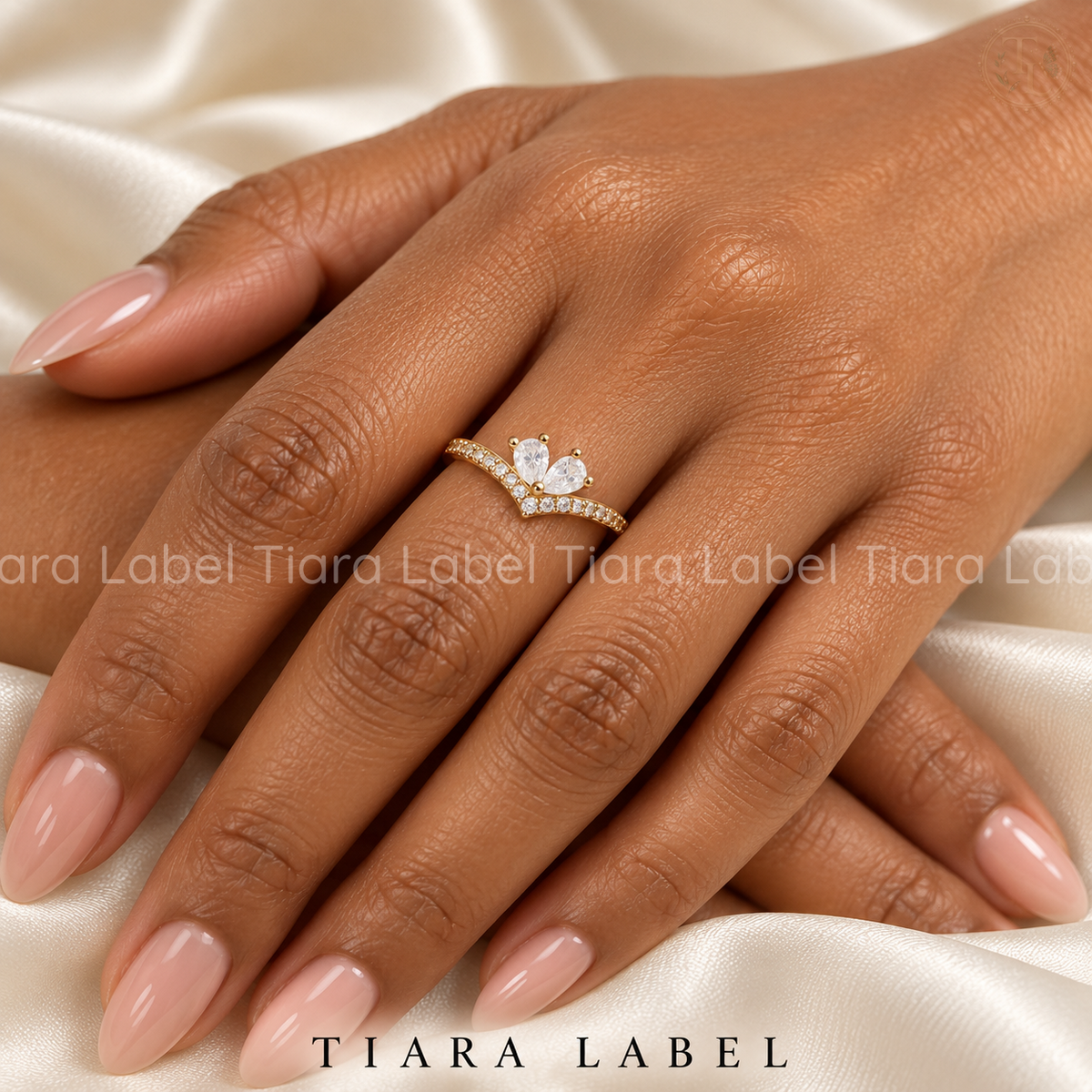Princess Chevron Open Ring