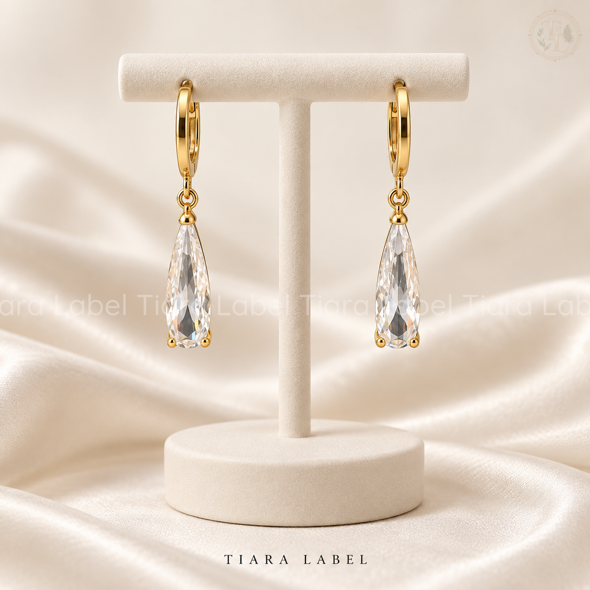 Golden Dewdrop Anti-Tarnish Earrings